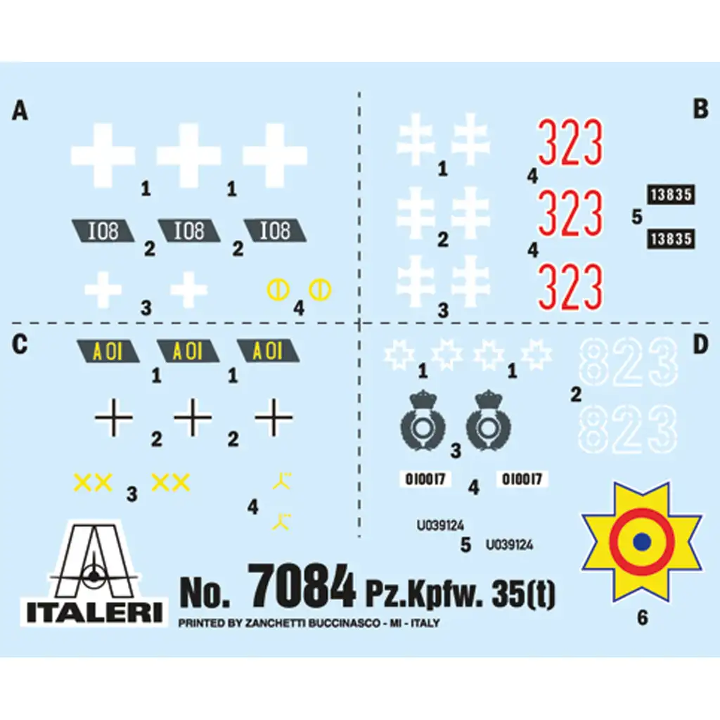 Italeri 1/72 Pz. Kpfw. 35(t) tank makett kép 2