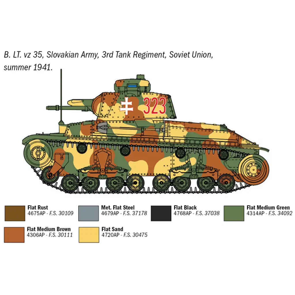 Italeri 1/72 Pz. Kpfw. 35(t) tank makett kép 4