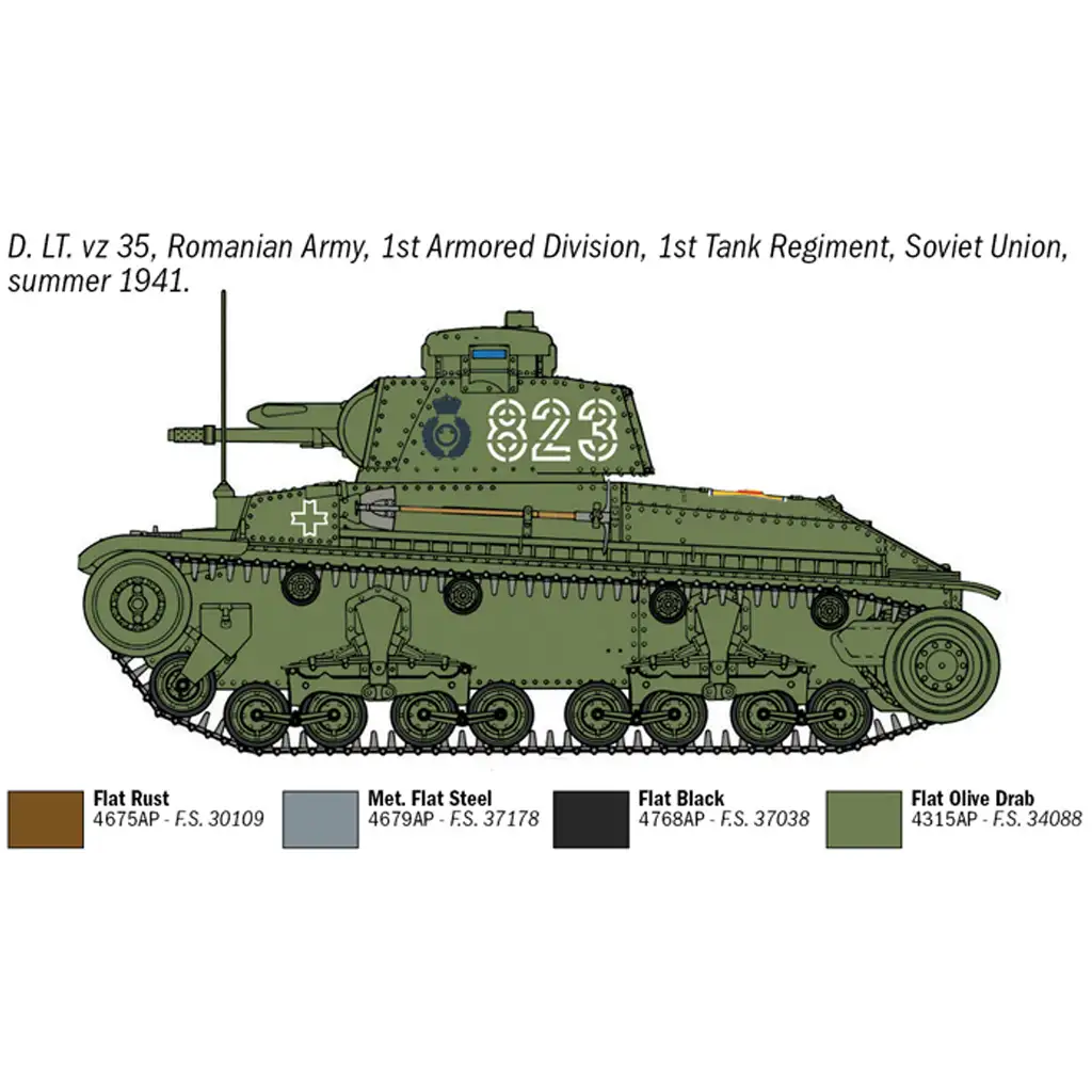 Italeri 1/72 Pz. Kpfw. 35(t) tank makett kép 6