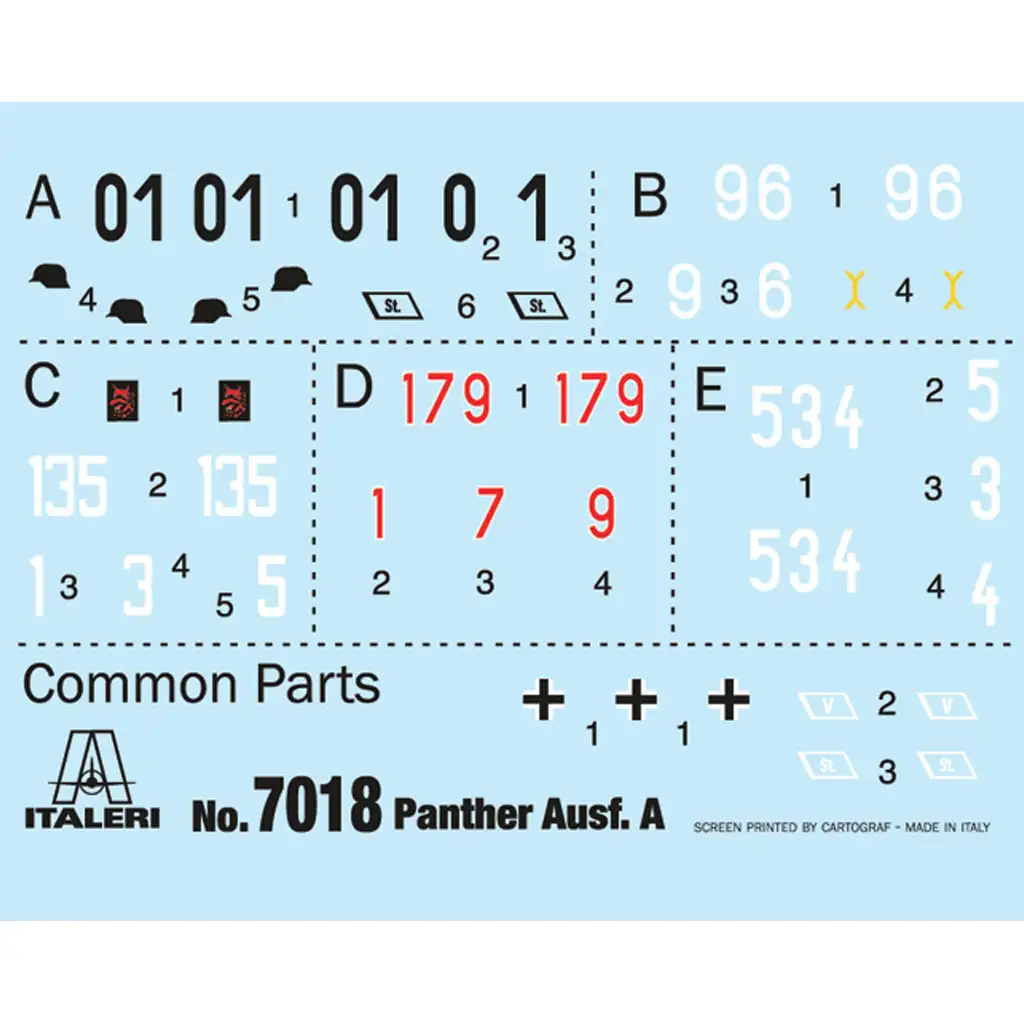 Italeri 1/72 Pz. Kpfw. V Panther Ausf. A Párduc tank makett kép 2