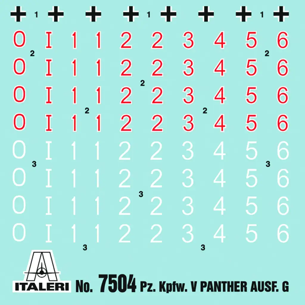 Italeri 1/72 Pz. Kpfw. V Panther Ausf. G Párduc tank 2db-os makett szett kép 2