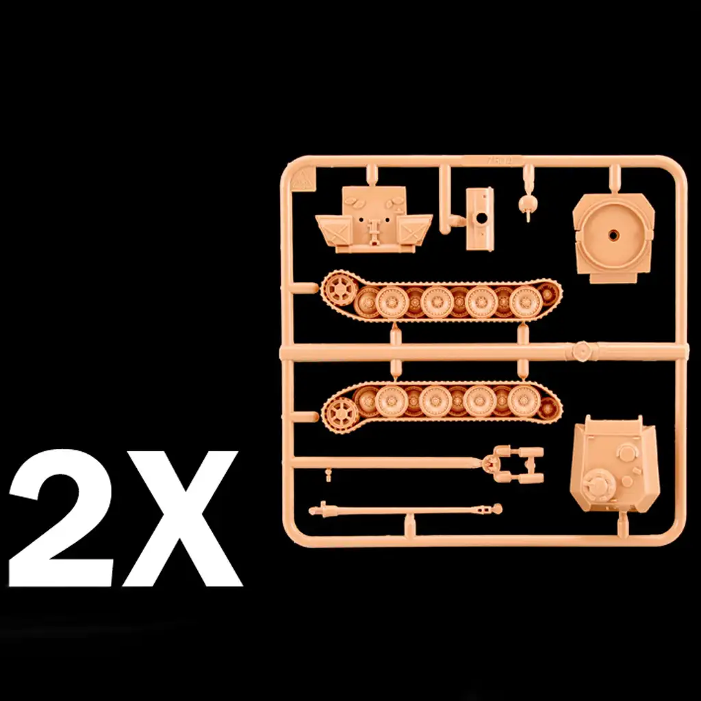 Italeri 1/72 Pz. Kpfw. V Panther Ausf. G Párduc tank 2db-os makett szett kép 5