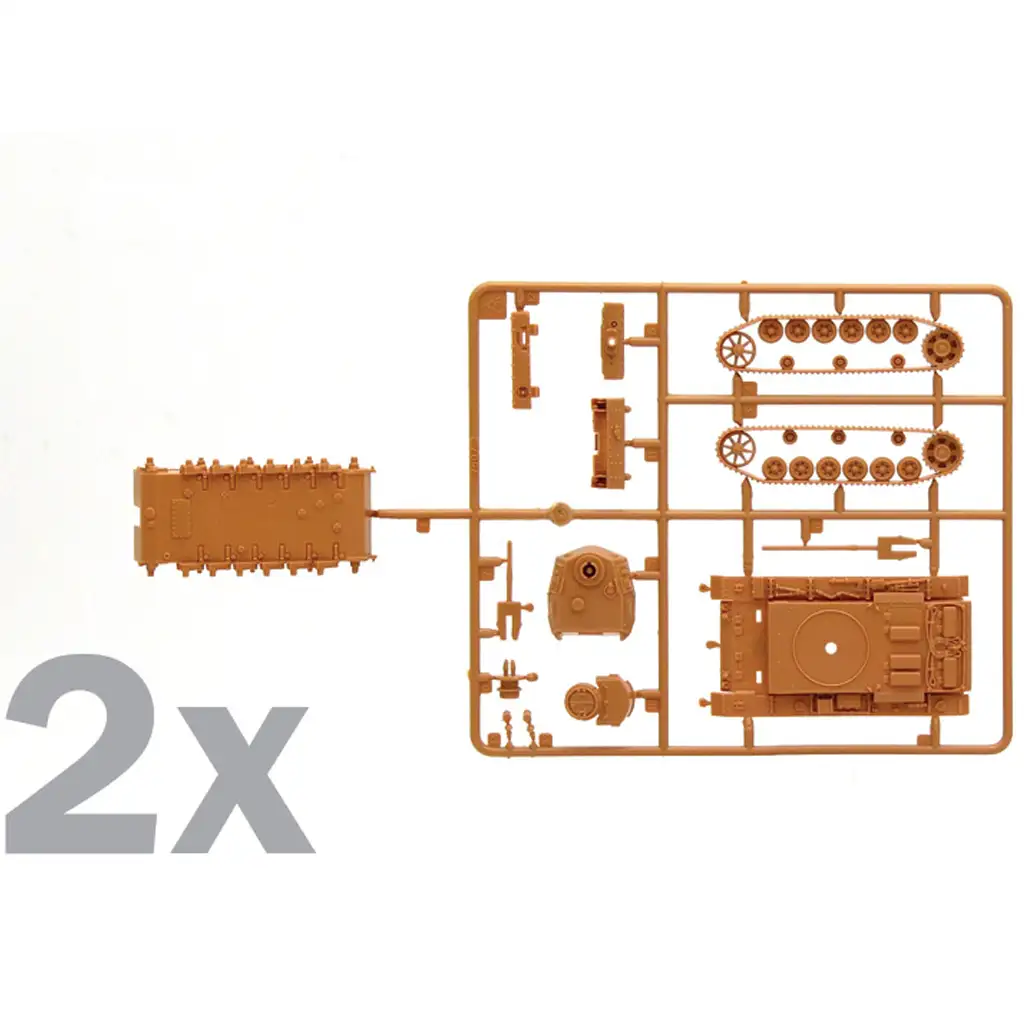 Italeri 1/72 Pz.Kpfw. III Ausf. J tank 2db-os makett szett kép 4