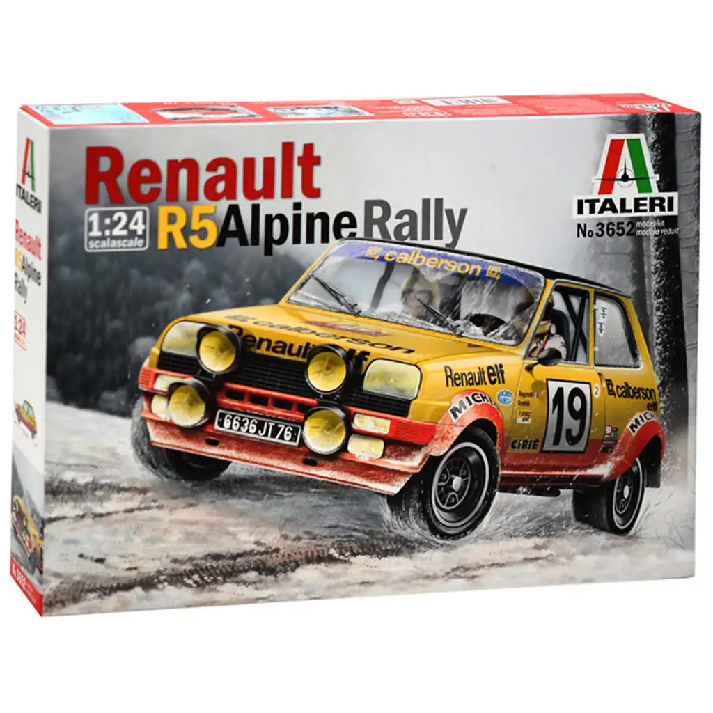Italeri 1/24 Renault R5 Alpine Rally autómakett