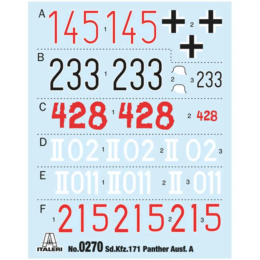 Italeri 1/35 Sd.Kfz. 171 Panther Ausf. A harckocsi makett kép 2