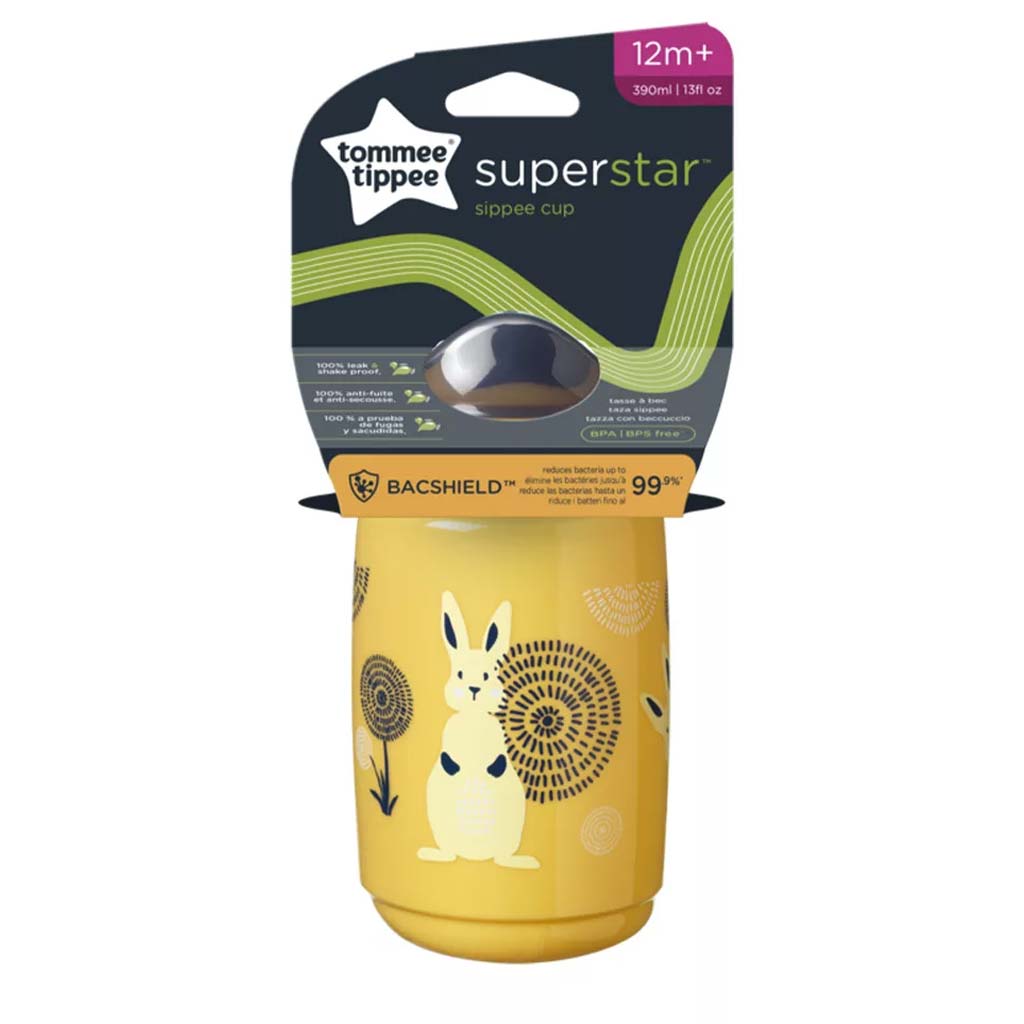 Tommee Tippee: Superstar Nyuszis itatópohár sárga színben 390ml (12 hó+)