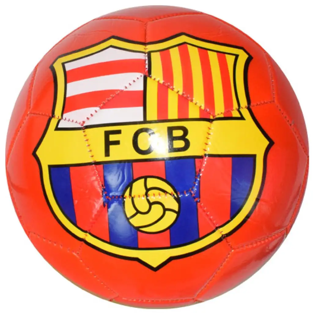 Műbőr focilabda színes kereszt mintával 23cm kép 6