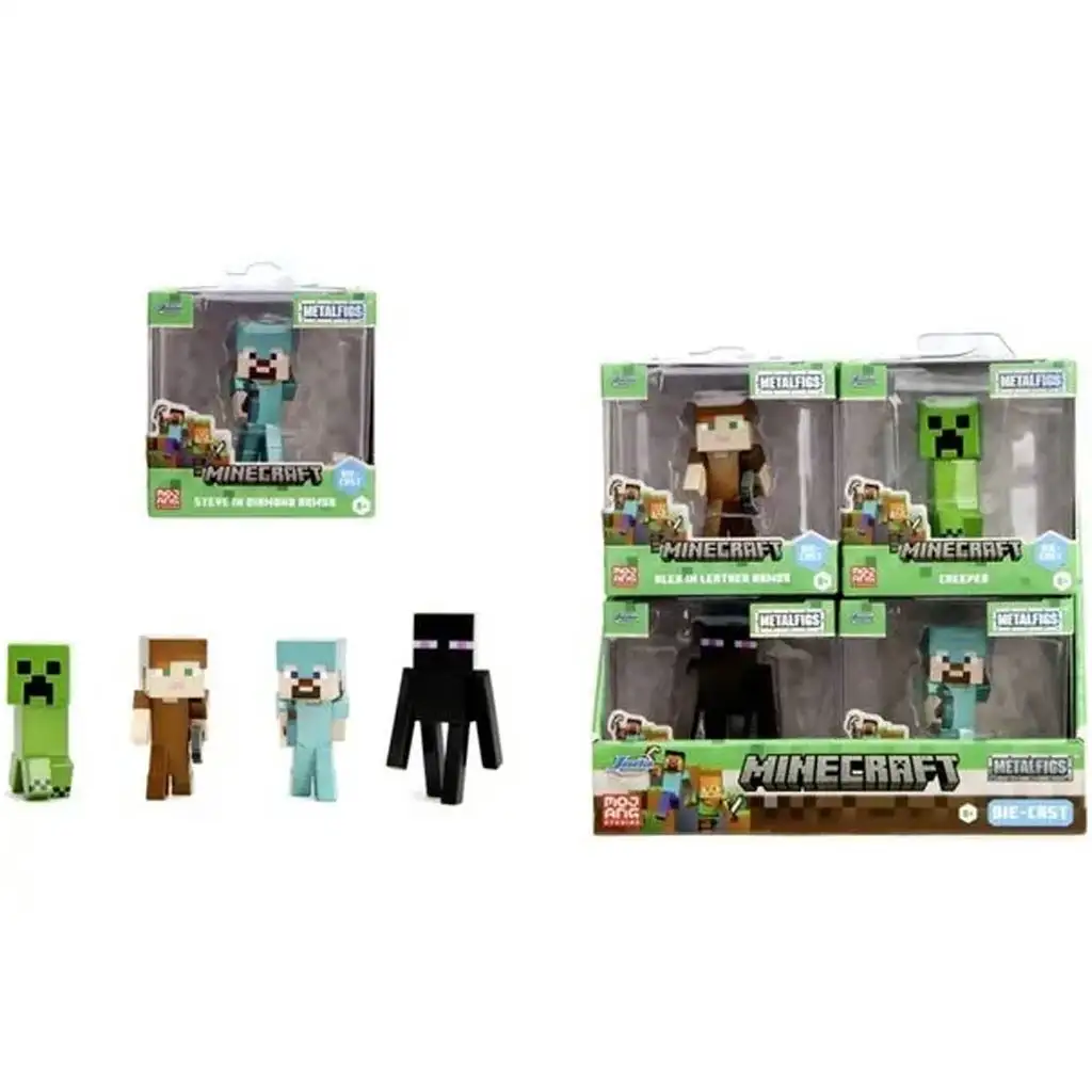 Minecraft Fém meglepetés figura Kollekció – 6,3 cm-es figura többféle változatban 1db