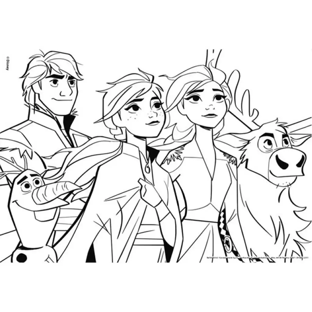 Jégvarázs II 2 az 1-ben maxi 4x48db-os puzzle és színező 35x25cm - Lisciani kép 3