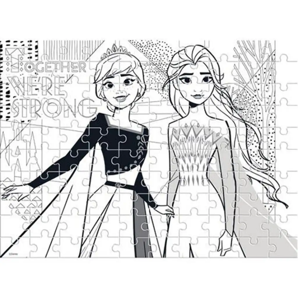 Jégvarázs 2 színezhető 2 az 1-ben puzzle 100db-os kép 3