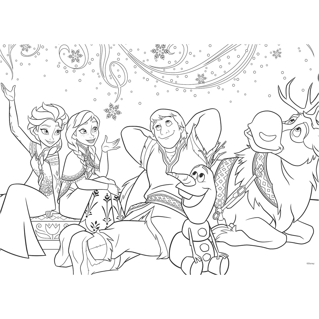 Jégvarázs 2 az 1-ben 24db-os puzzle és színező 50x35cm - Lisciani kép 3