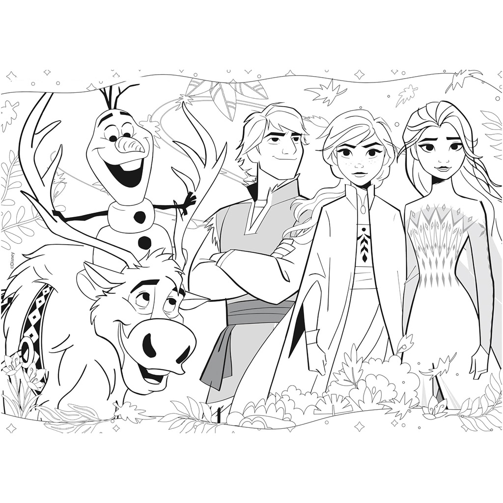 Jégvarázs 2 az 1-ben 48db-os puzzle és színező 35x25cm - Lisciani kép 3