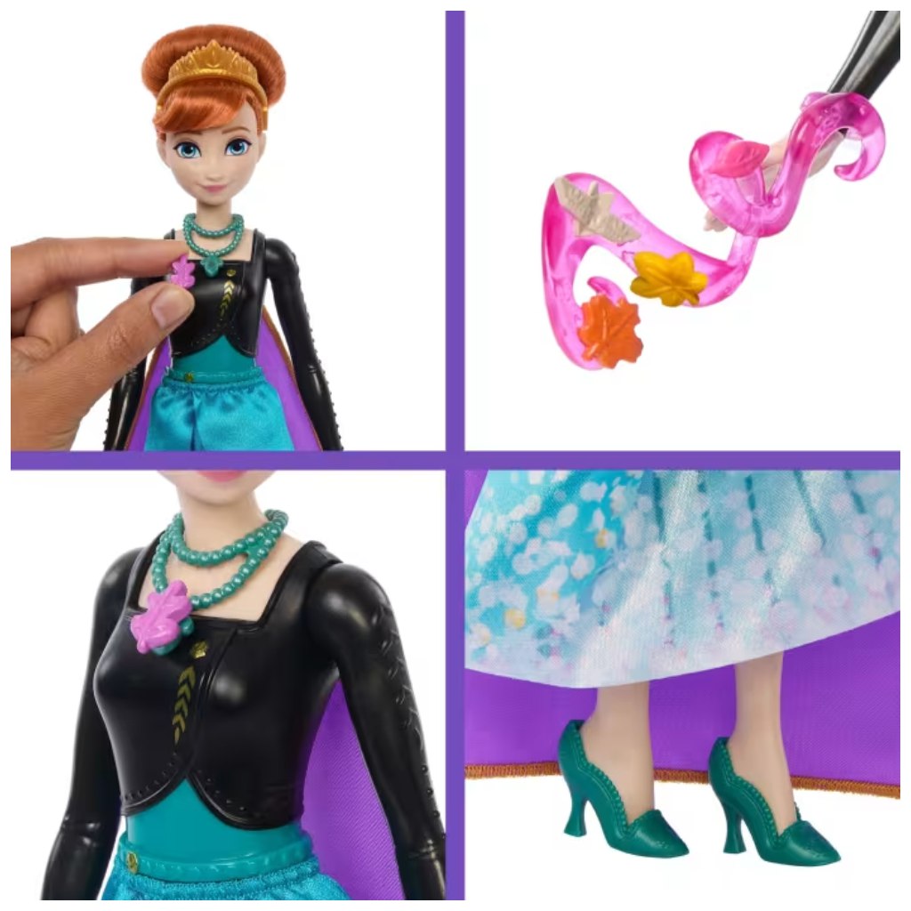 Jégvarázs: Jégkristály meglepetés - Anna baba - Mattel kép 2