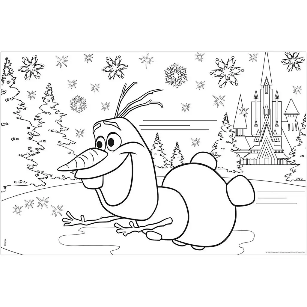 Jégvarázs 2 az 1-ben maxi 35db-os puzzle és színező 70x50cm - Lisciani kép 2