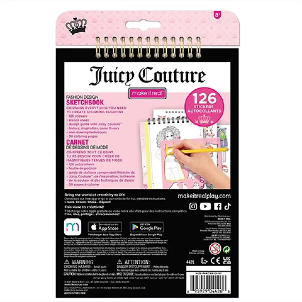 Make It Real: Juicy Couture divattervező füzet kép 2