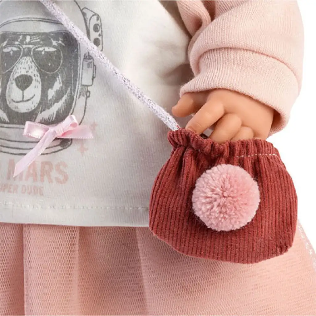 Llorens: Julia síró baba mellényben 42cm-es kép 3