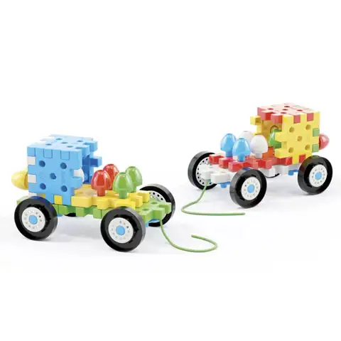 Quercetti: Jumbo Pötyi Járművek 62db-os szett kép 3