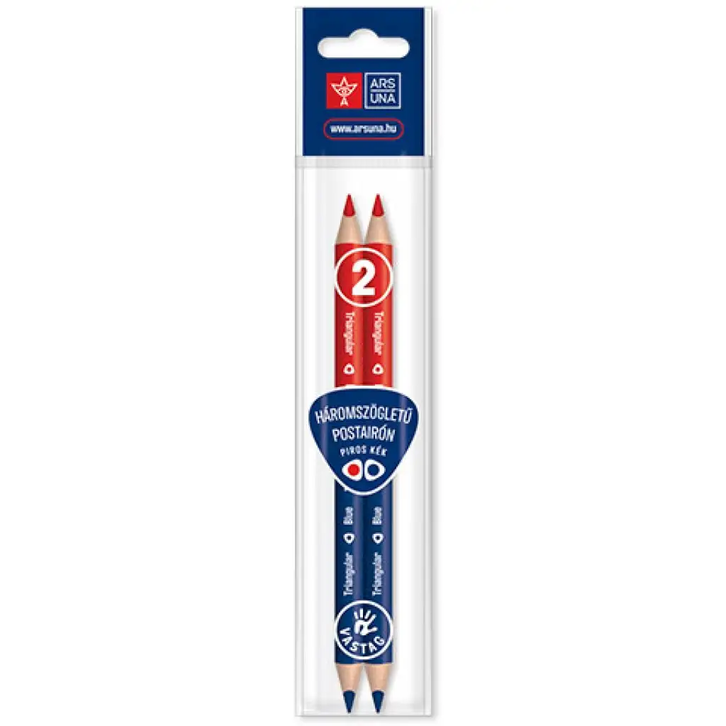 Ars Una: Háromszögletű postairón, Jumbo - piros-kék - 2db