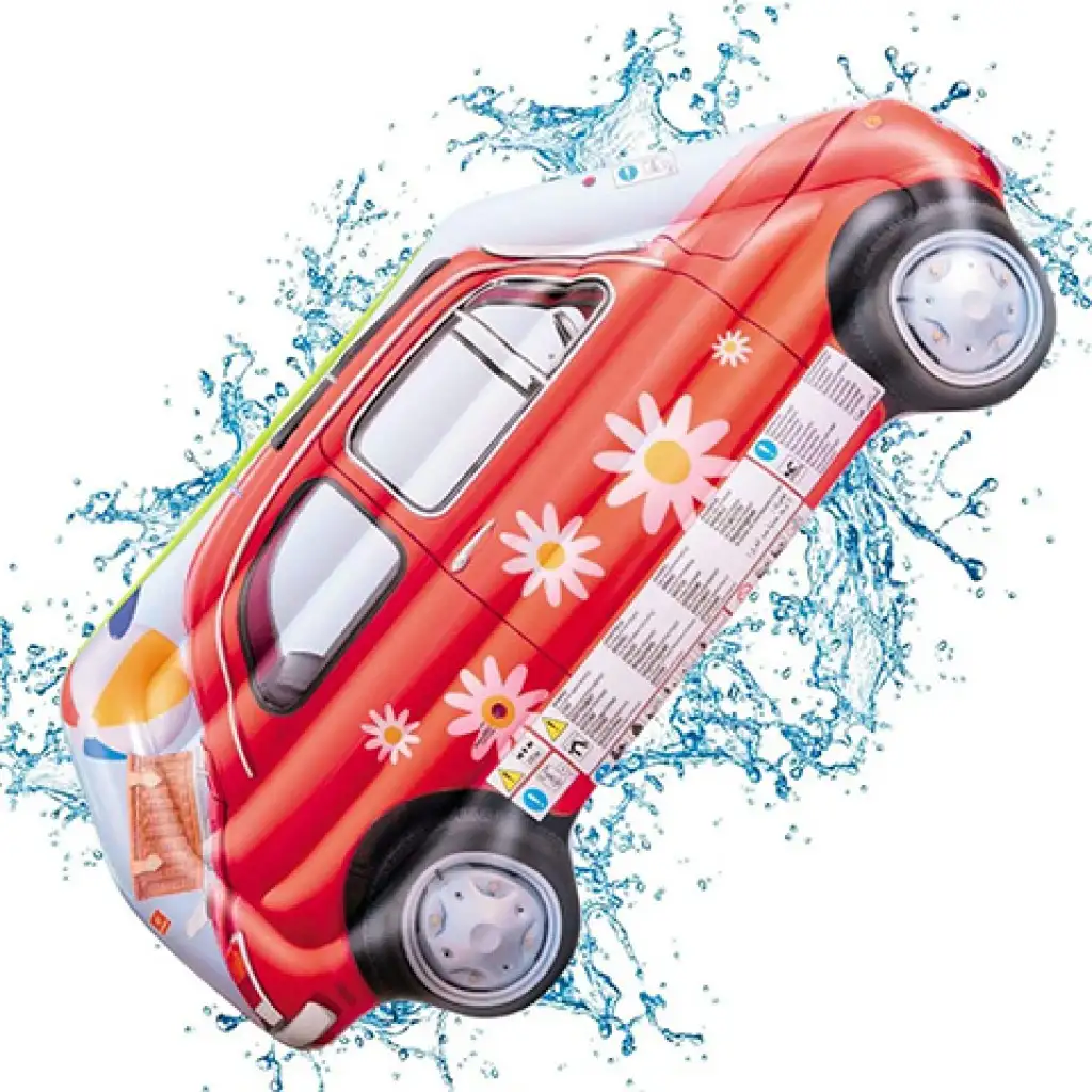 Jumbo Retro autó gumimatrac 113x183cm  - Mondo Toys kép 2