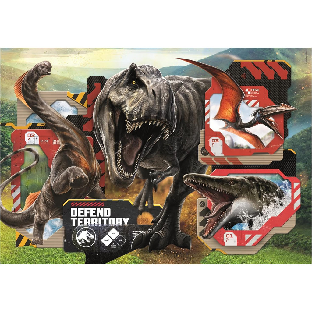 Jurassic World Maxi Super Color 24db-os puzzle - Clementoni kép 2