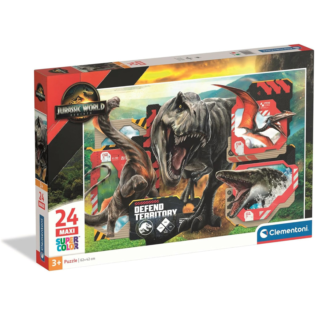 Jurassic World Maxi Super Color 24db-os puzzle - Clementoni