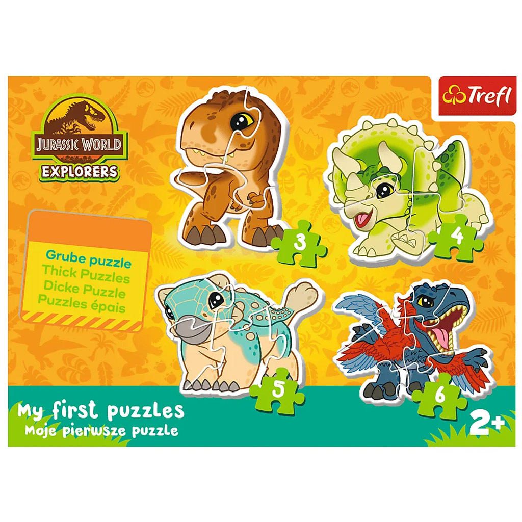 Jurassic World: Aranyos dinoszauruszok - Első Baby puzzle 3-4-5-6db-os  - Trefl kép 2
