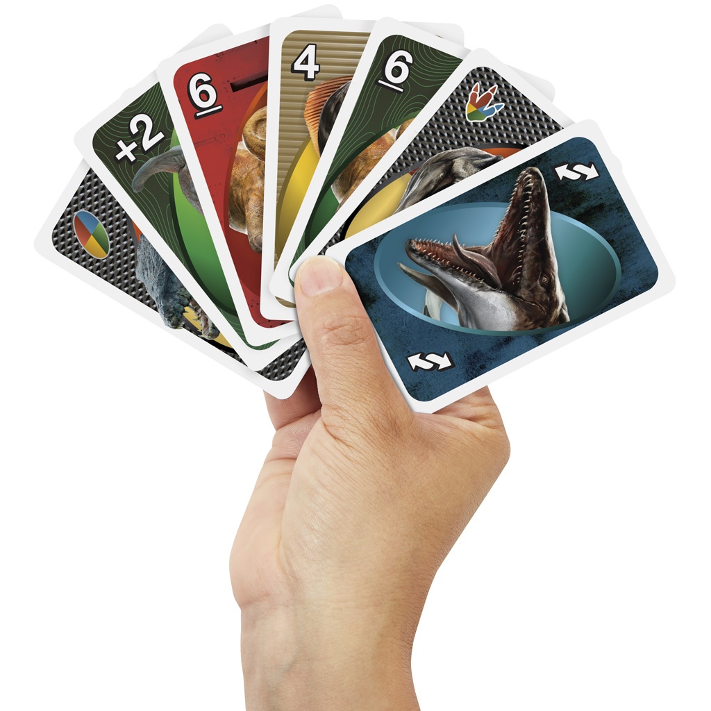 Jurassic World: Újjászületés UNO kártyajáték - Mattel kép 2