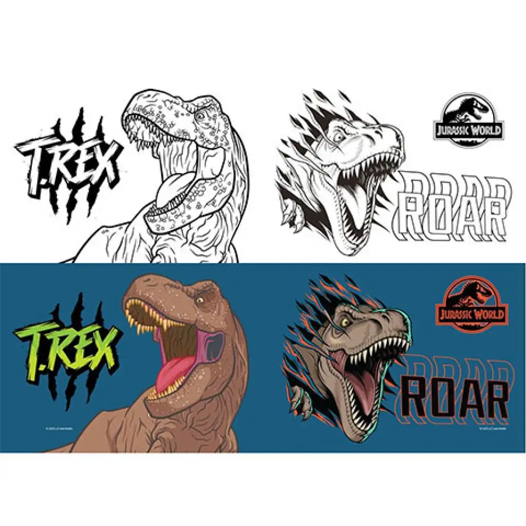 Must... Jurassic World vonalas füzet színezővel 40 lapos kétféle változatban kép 3