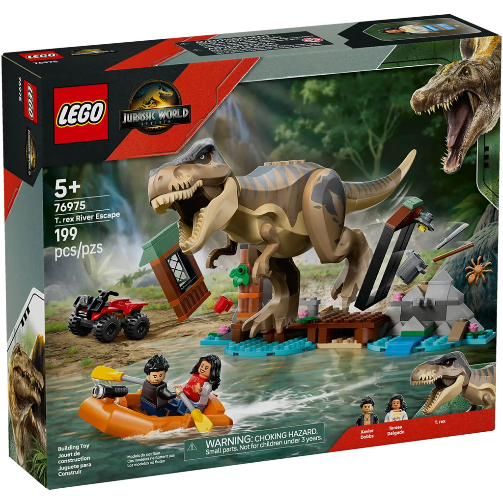 LEGO® Jurassic World: Menekülés a folyónál a T-Rex elől (76975)