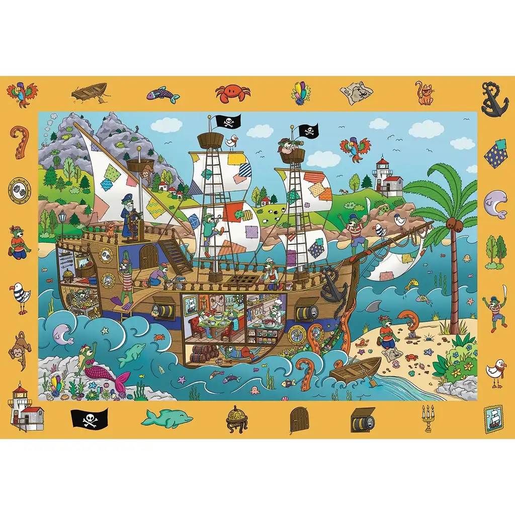 Spy Guy 100db-os puzzle Kalózhajó - Trefl kép 2