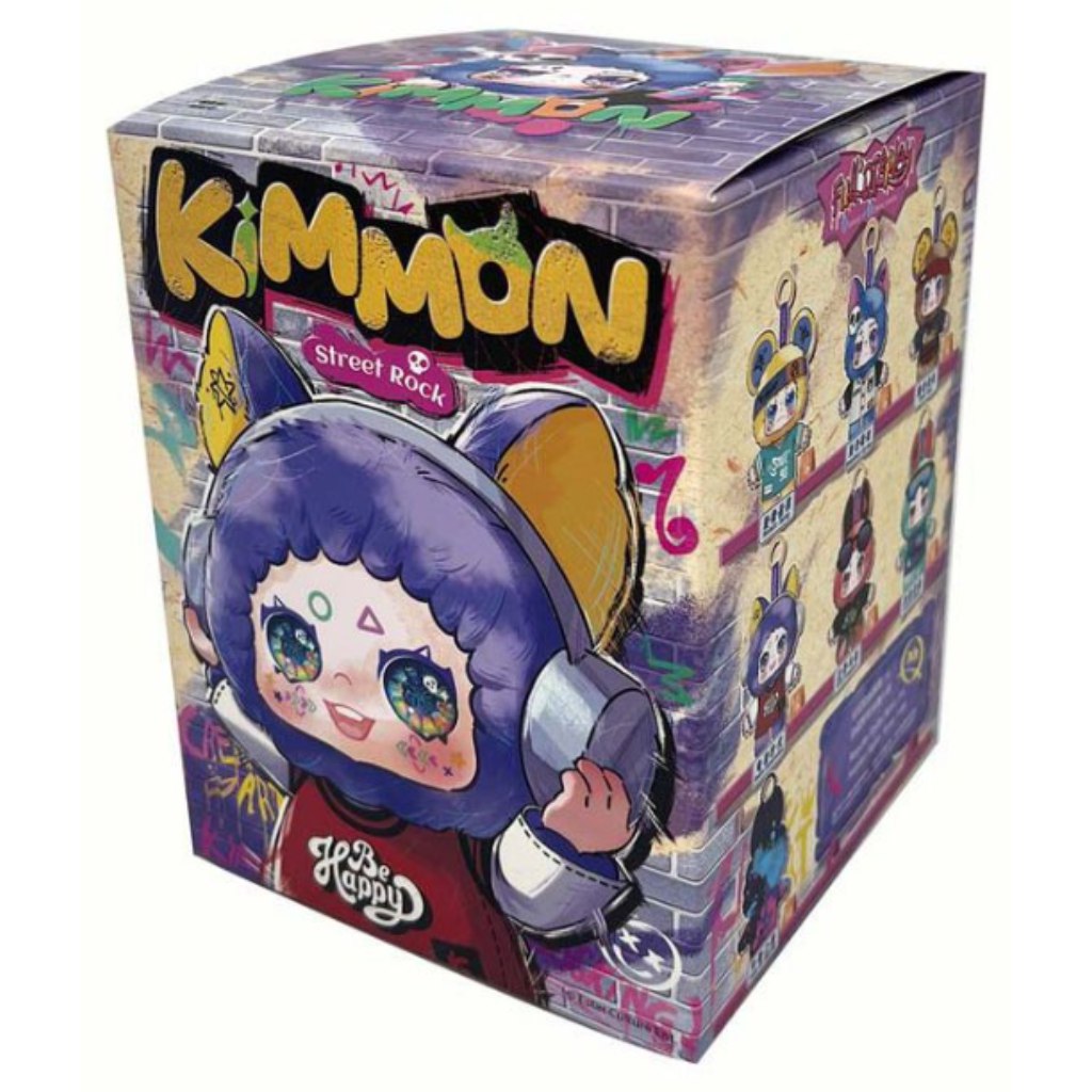 Kimmon: Mimon Street Rock - Utcai Rock meglepetés kulcstartó figura 1db