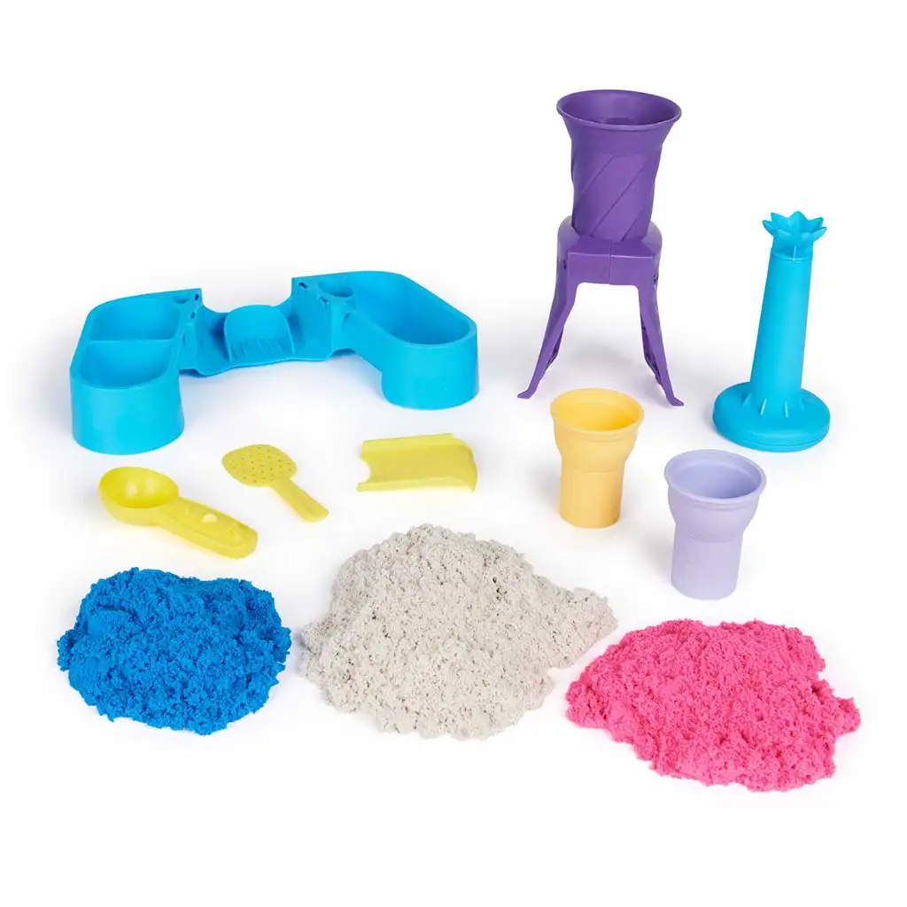 Kinetic Sand: Fagyikészítő homokgyurmás játékszett 396g - Spin Master kép 5
