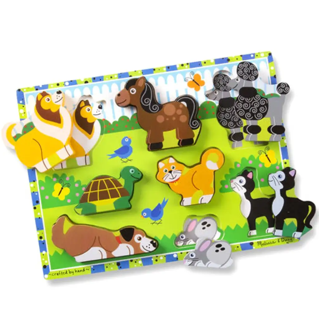 Kis kedvencek vastag fa formapuzzle 8 elemmel - Melissa & Doug