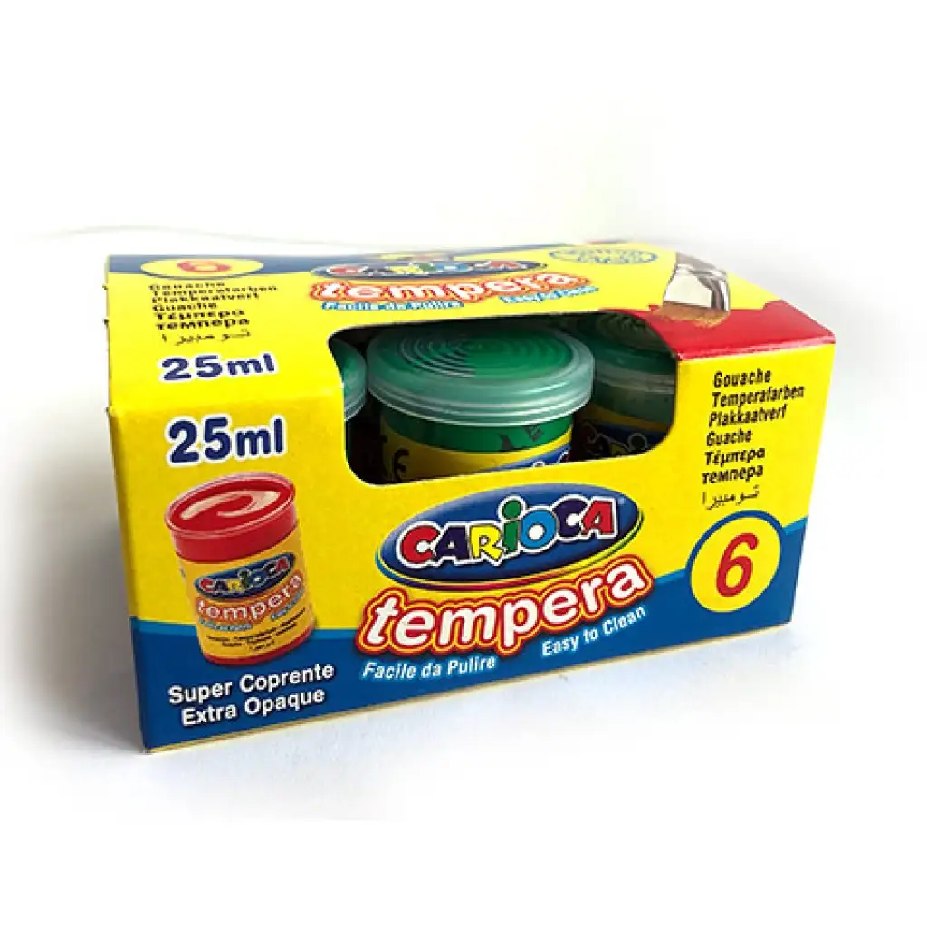 Világoszöld tempera tégelyben 6x35gr - Carioca kép 2