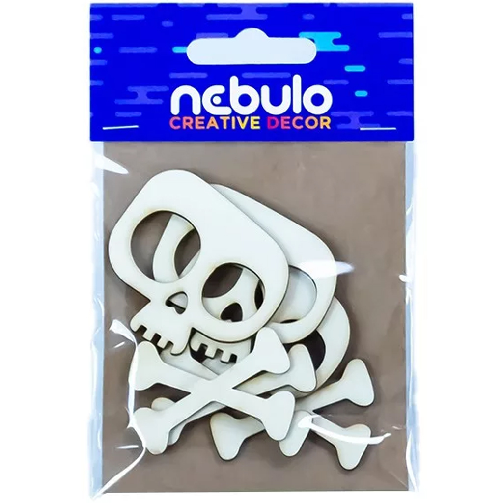 Nebulo: Koponyák karton dekoráció 6db-os szett