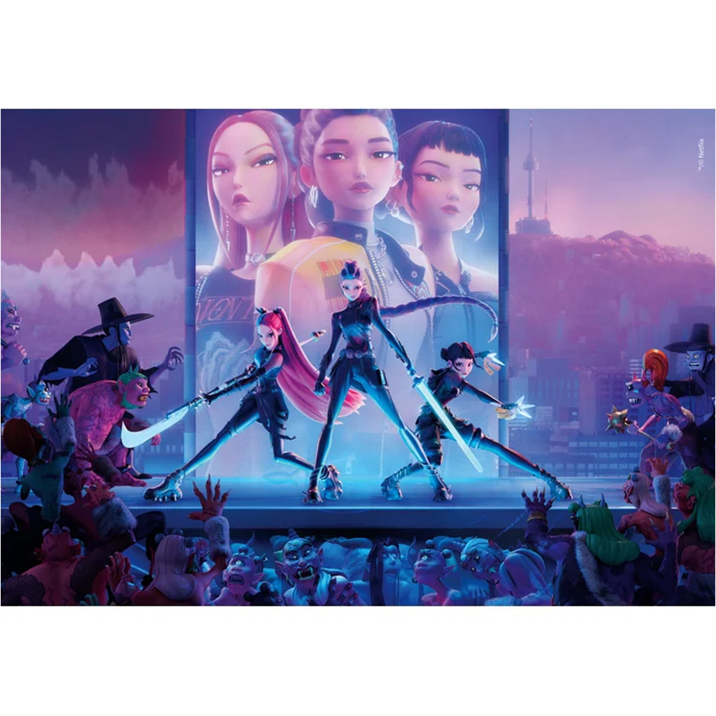 K-POP Demon Hunters kompkat 1000db-os puzzle - Clementoni kép 2