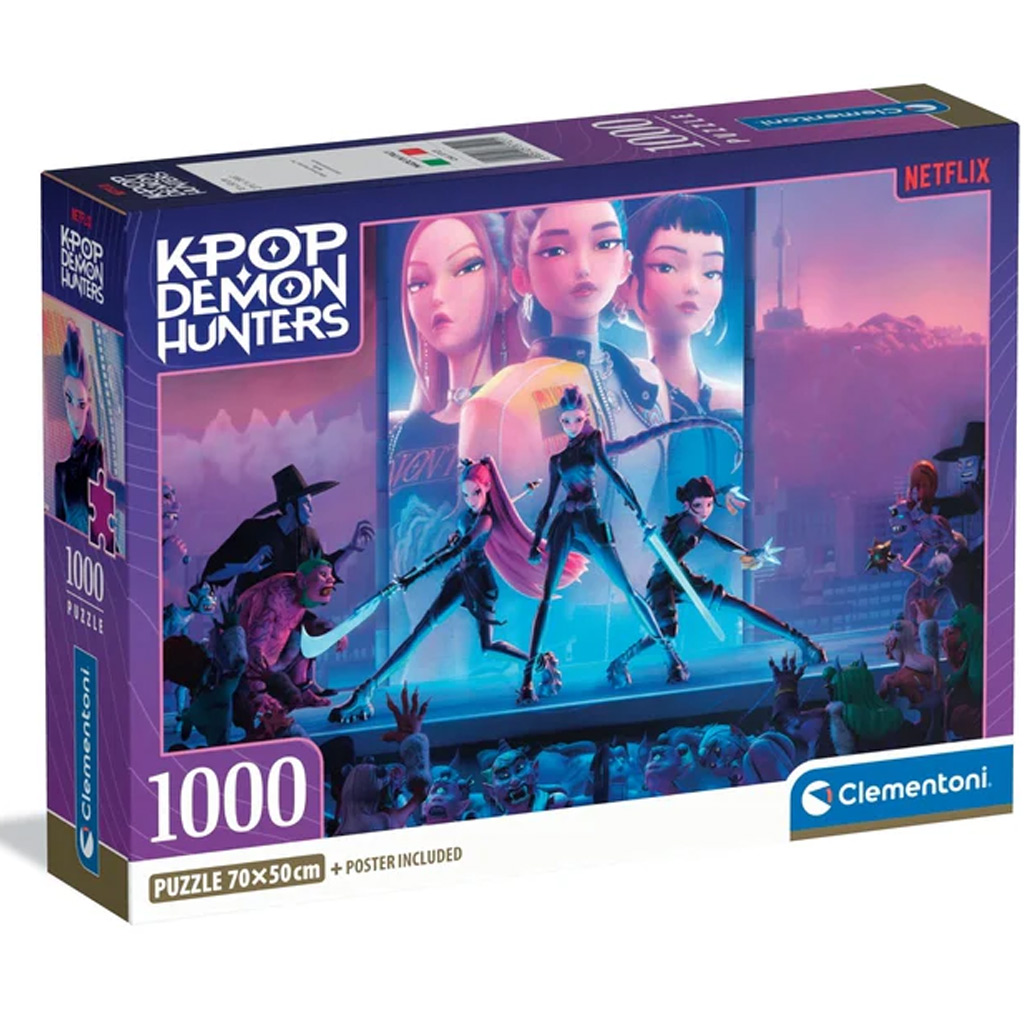 K-POP Demon Hunters kompkat 1000db-os puzzle - Clementoni