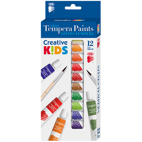ICO: Creative kids tempera 12db-os, 12ml-es tubusok