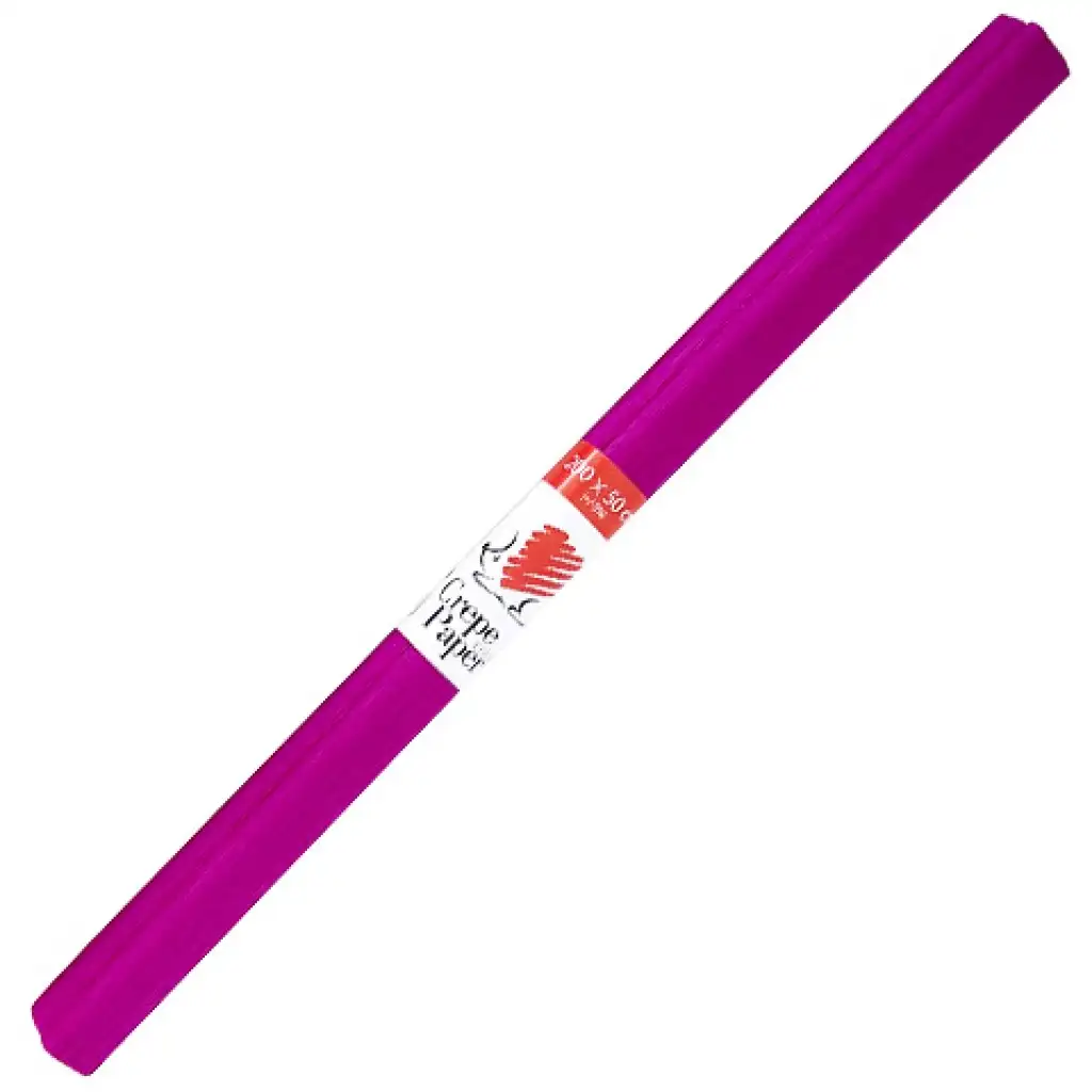 ICO: Süni krepp papír ciklámen színben 200x50cm