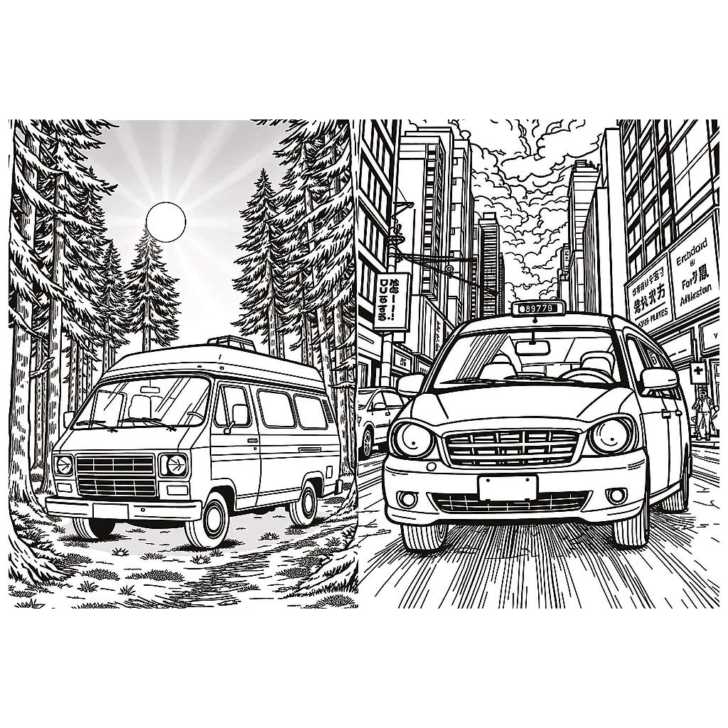 Száguldó járművek kifestőkönyv - Trefl kép 2