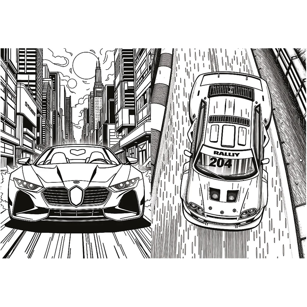Száguldó járművek kifestőkönyv - Trefl kép 3
