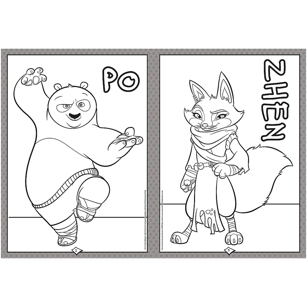 Kung Fu Panda kifestőkönyv - Trefl kép 2