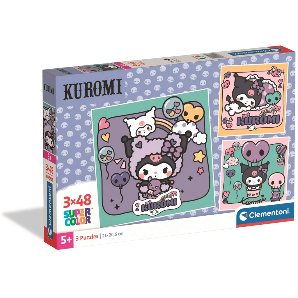 Kuromi 3x48db-os Super Color puzzle - Clementoni
