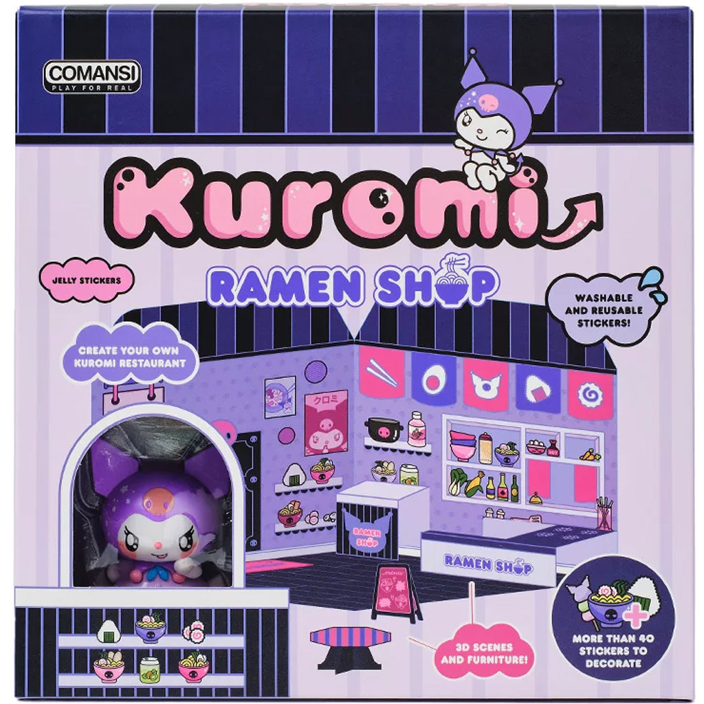 Hello Kitty: Kuromi Ramen Shop figura matricázható házzal - Comansi kép 2
