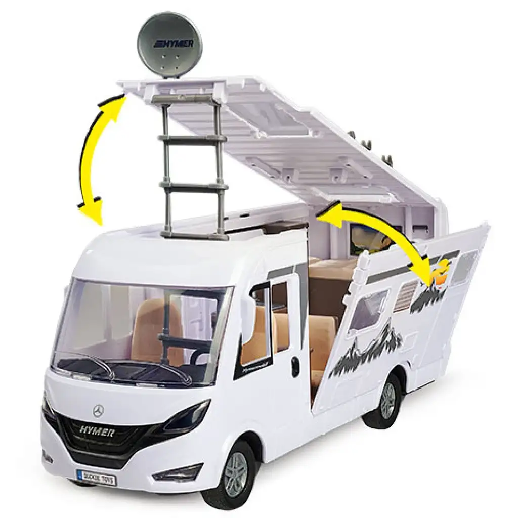 Hymer Camping Van lakóautó kiegészítőkkel 30cm - Dickie Toys kép 2