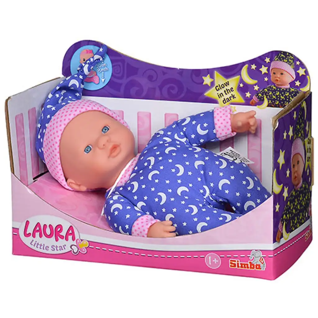 Laura Little Star baba fluoreszkaló pizsamában - Simba Toys