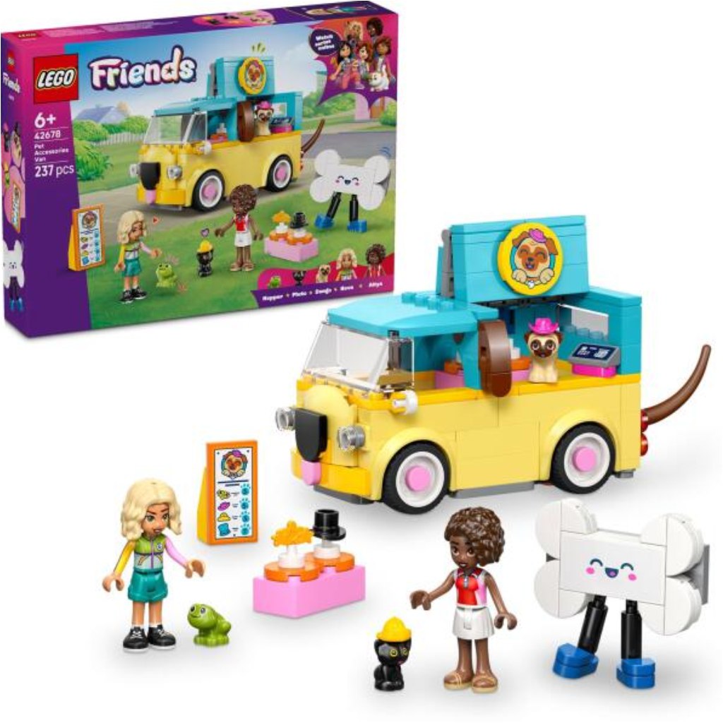 LEGO® Friends: Kisteherautó kisállatfelszerelésekkel (42678)