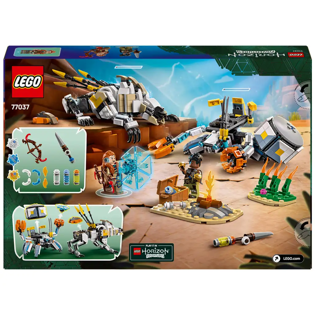 LEGO® Horizon™ Adventures: Aloy és Varl a páncéljáró és a fűrészfog ellen (77037) kép 2