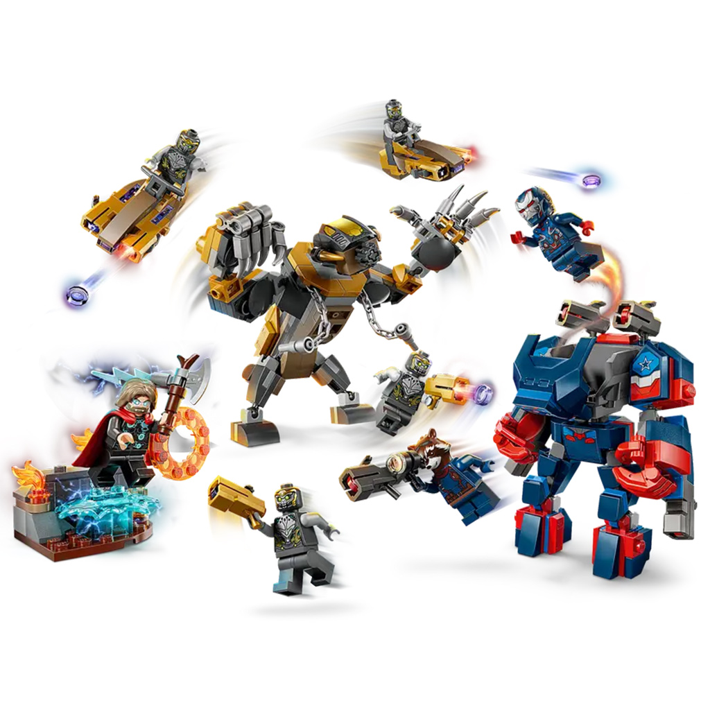 LEGO® Marvel: Bosszúállók: Végjáték Thor a chitauri harcosok ellen (76322) kép 2