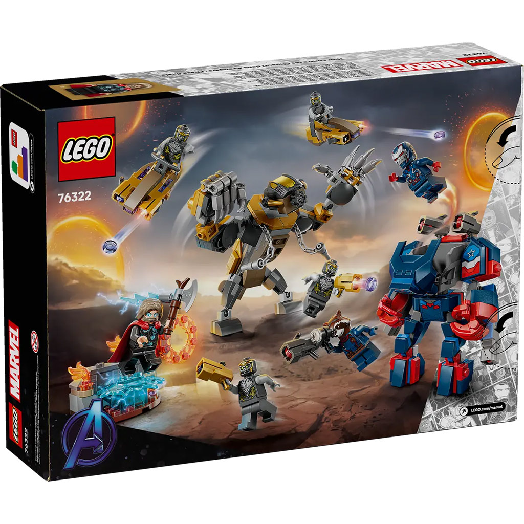 LEGO® Marvel: Bosszúállók: Végjáték Thor a chitauri harcosok ellen (76322) kép 6